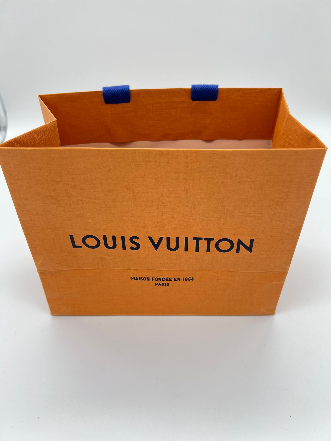 Louis Vuitton Orange Paper Shopping Bag