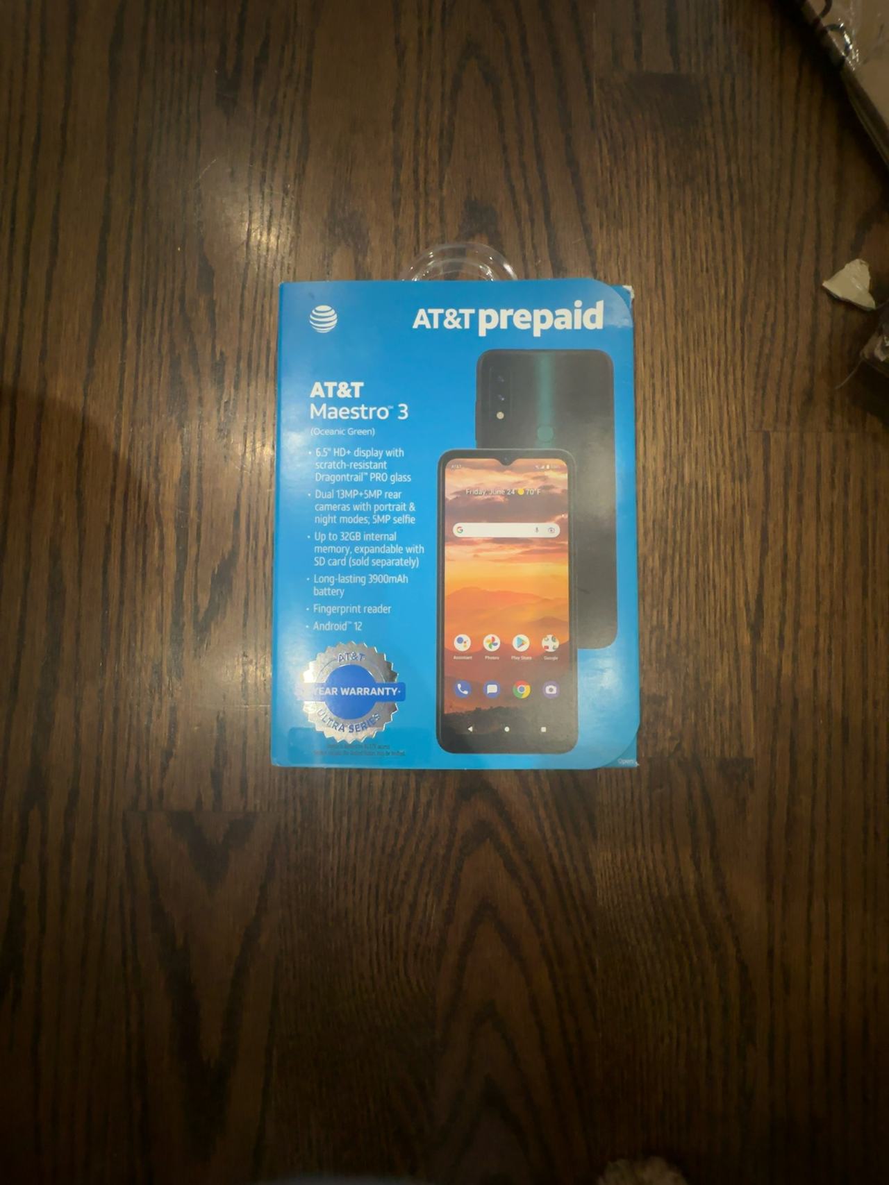 AT&T Maestro 3 Prepaid Phone Oceanic Green