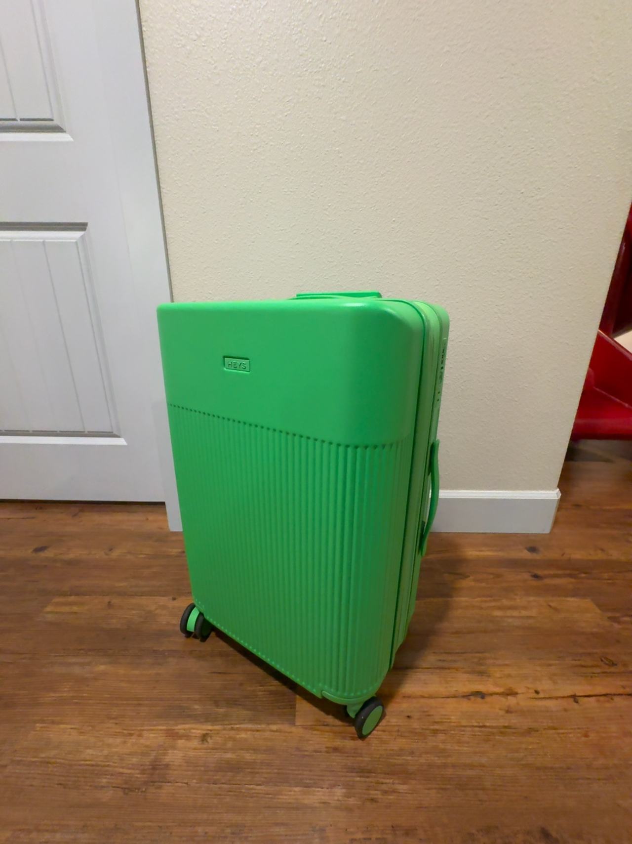 United Colors of Benetton Ribbed Hardside Expandable Luggage - Green