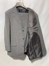 Ferretti Gray Stripe Suit Jacket and Matching Pants Set - Image 2