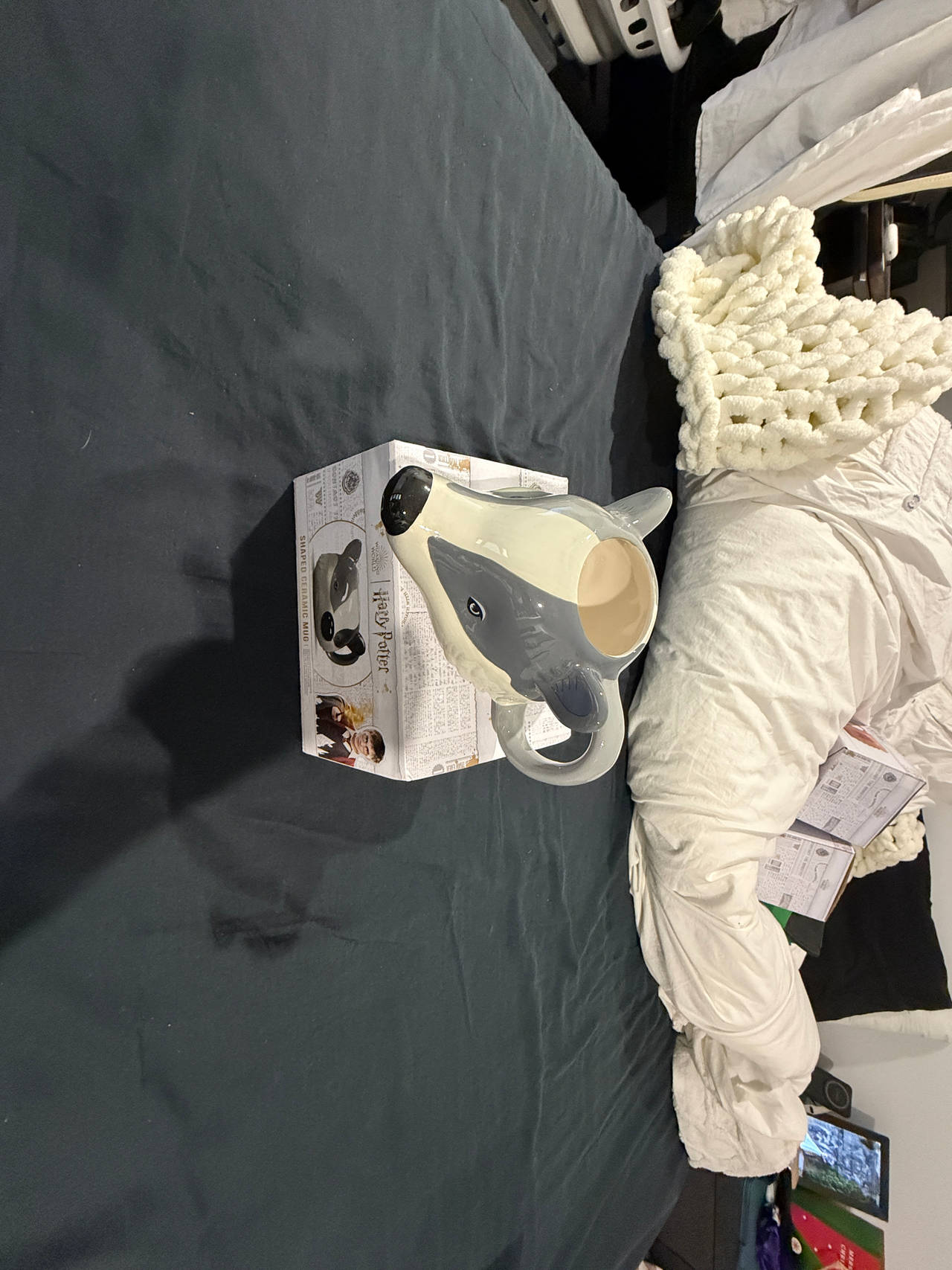 Harry Potter Hufflepuff Badger Shaped Ceramic Mug