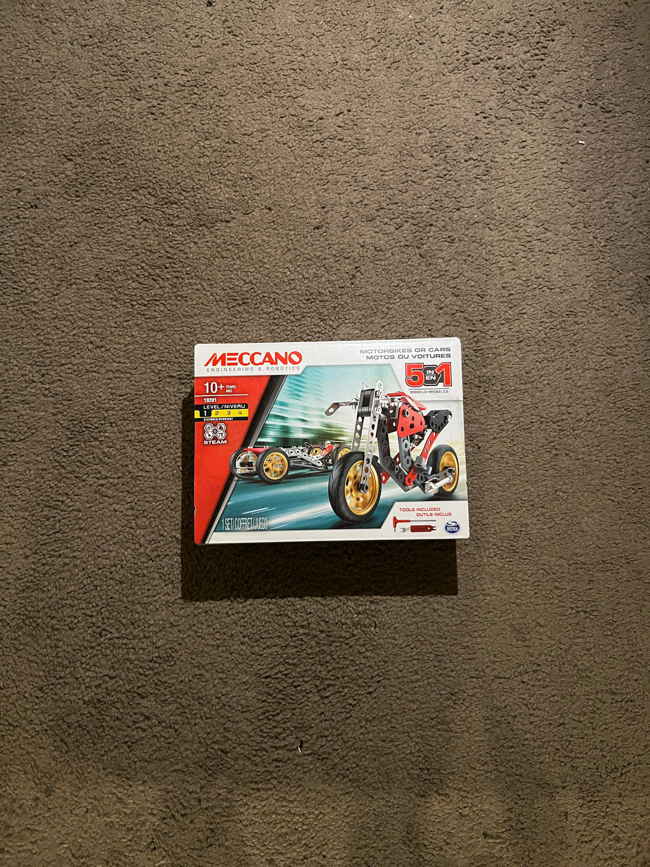 Meccano 5-in-1 Motorbikes & Cars Set