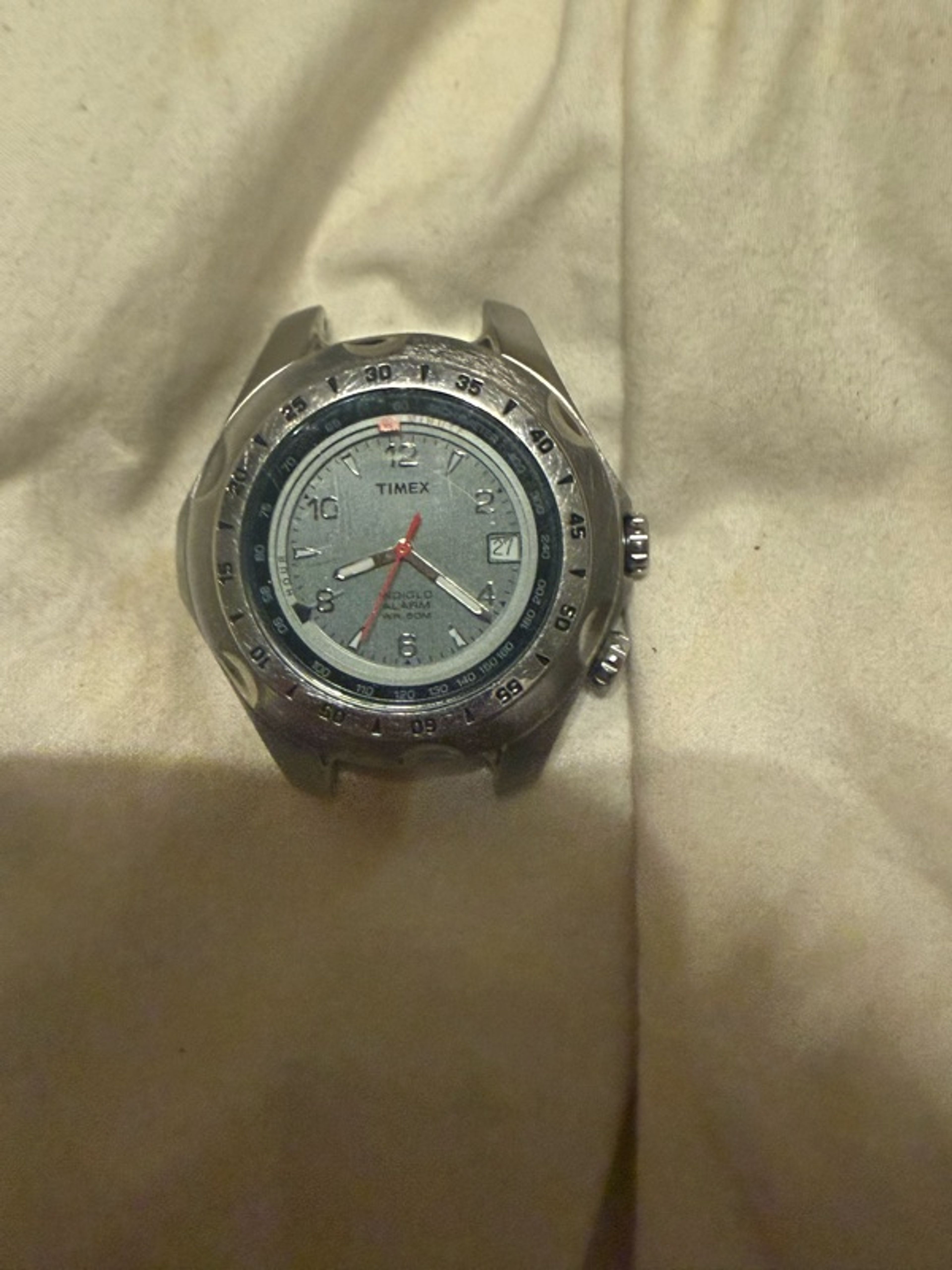 Timex I-Control Indiglo Blue Dial Alarm Watch