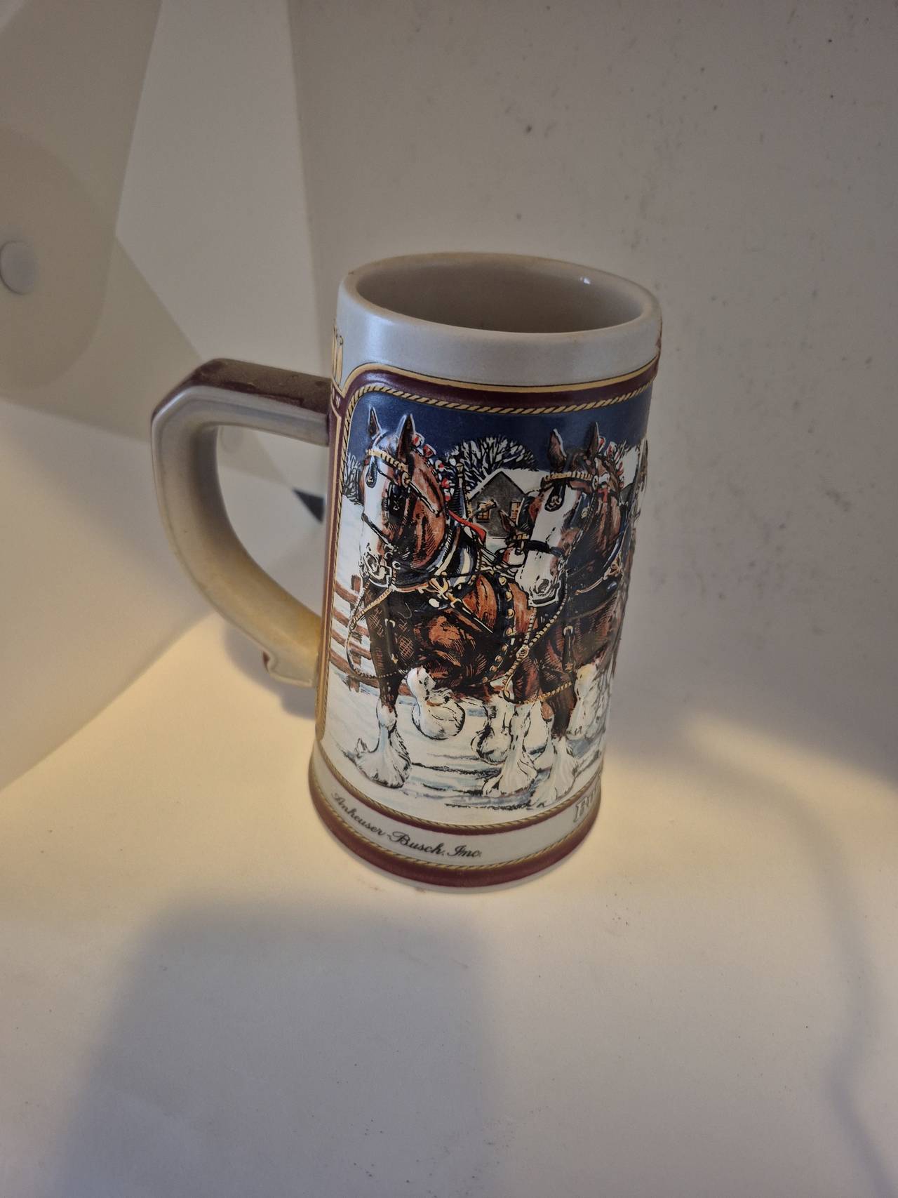 Budweiser 1991 Holiday Stein
