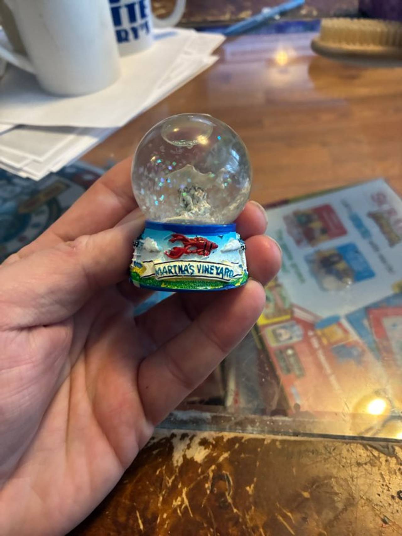 Martha's Vineyard Lobster Snow Globe Souvenir