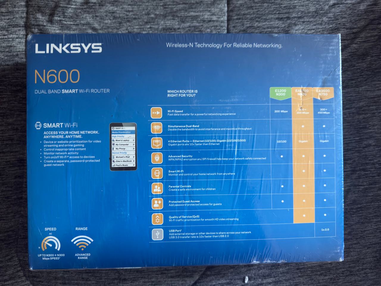 Linksys N600 Dual-Band Smart Wi-Fi Router (EA2700)