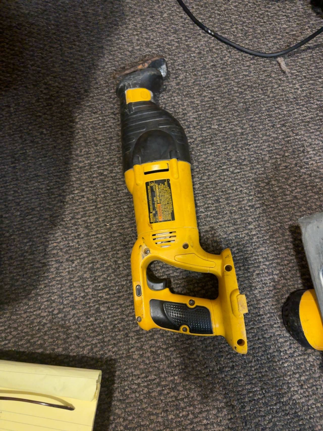 DEWALT DW938 18V Cordless Reciprocating Saw