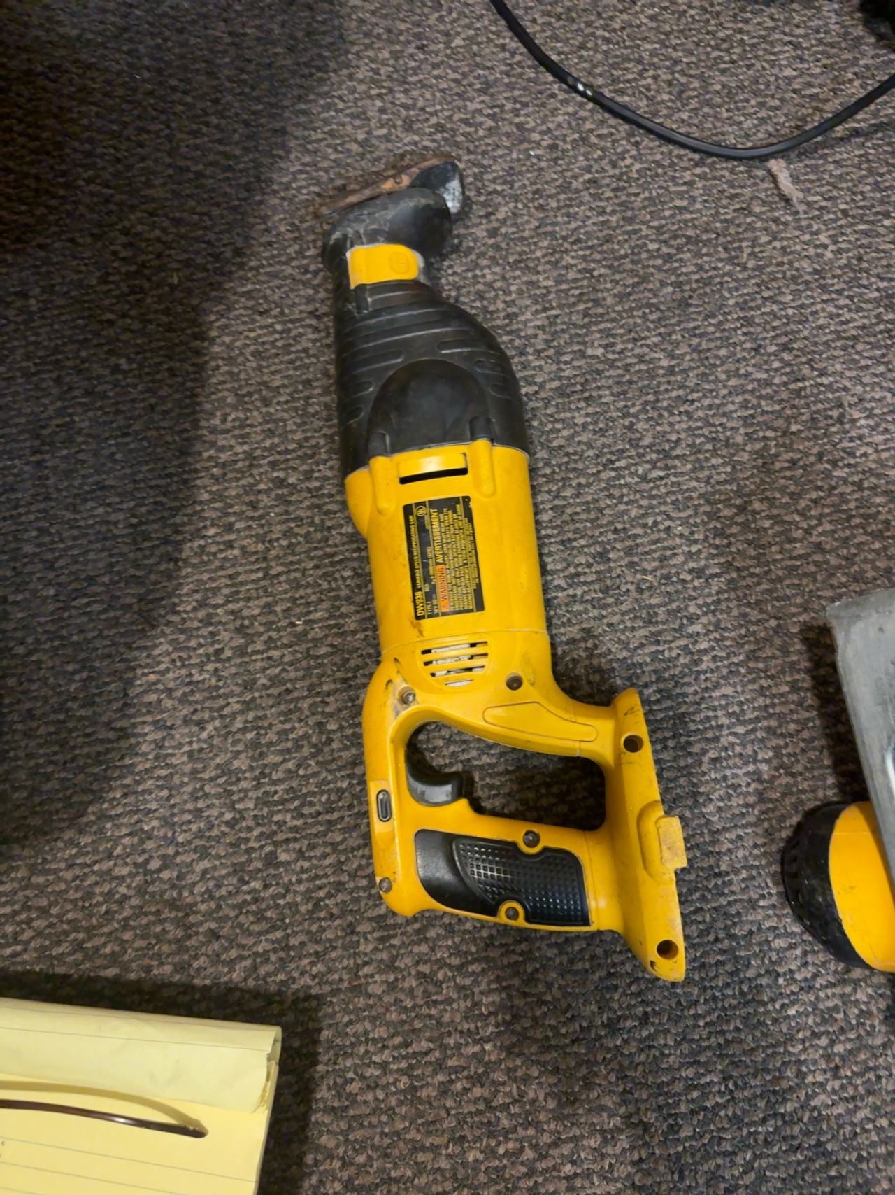 DEWALT DW938 18V Cordless Reciprocating Saw