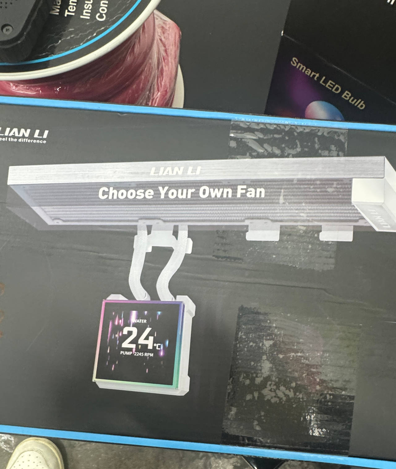 Lian Li Galahad II LCD 360 AIO Liquid CPU Cooler - White (No Fans)