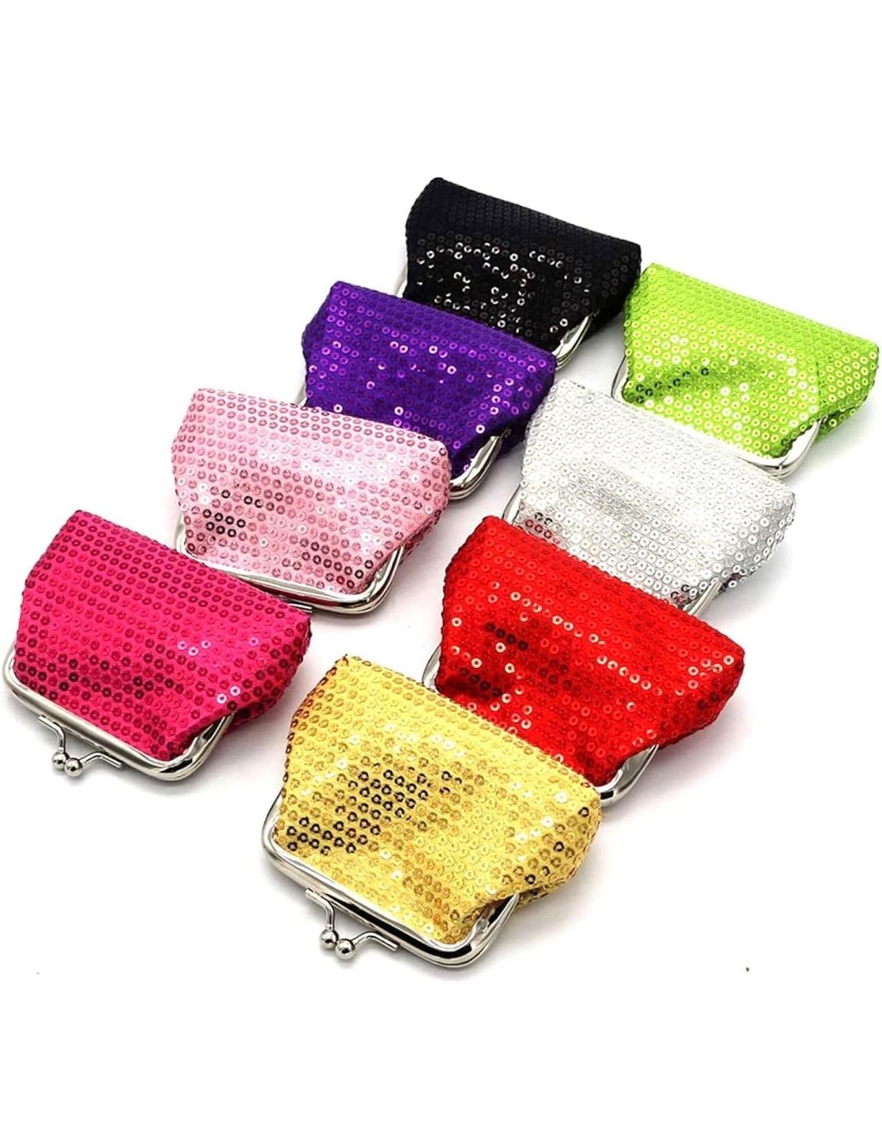 Sequin Kiss Lock Coin Purse