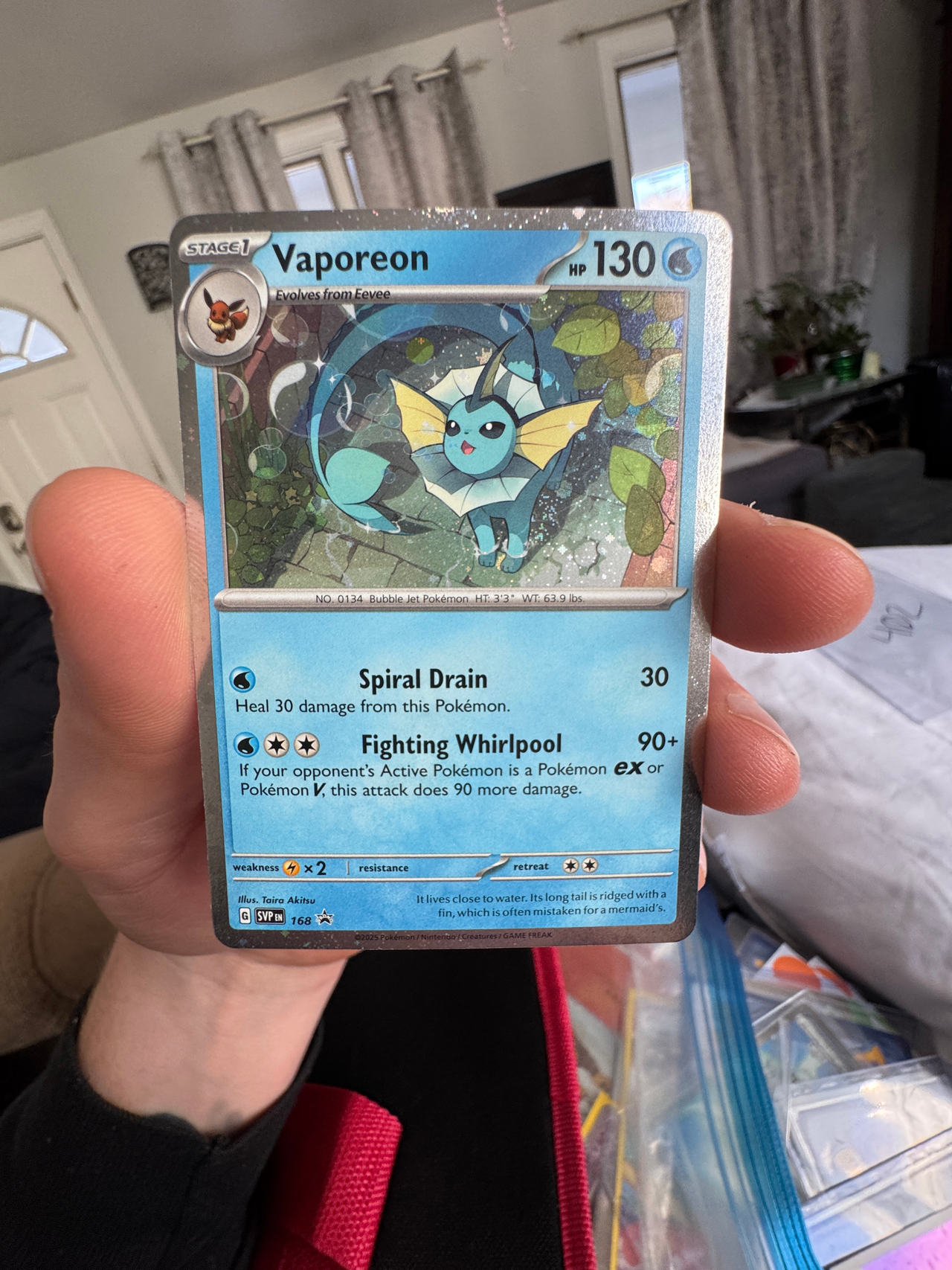 Vaporeon - SVP 168 - Scarlet & Violet Black Star Promos
