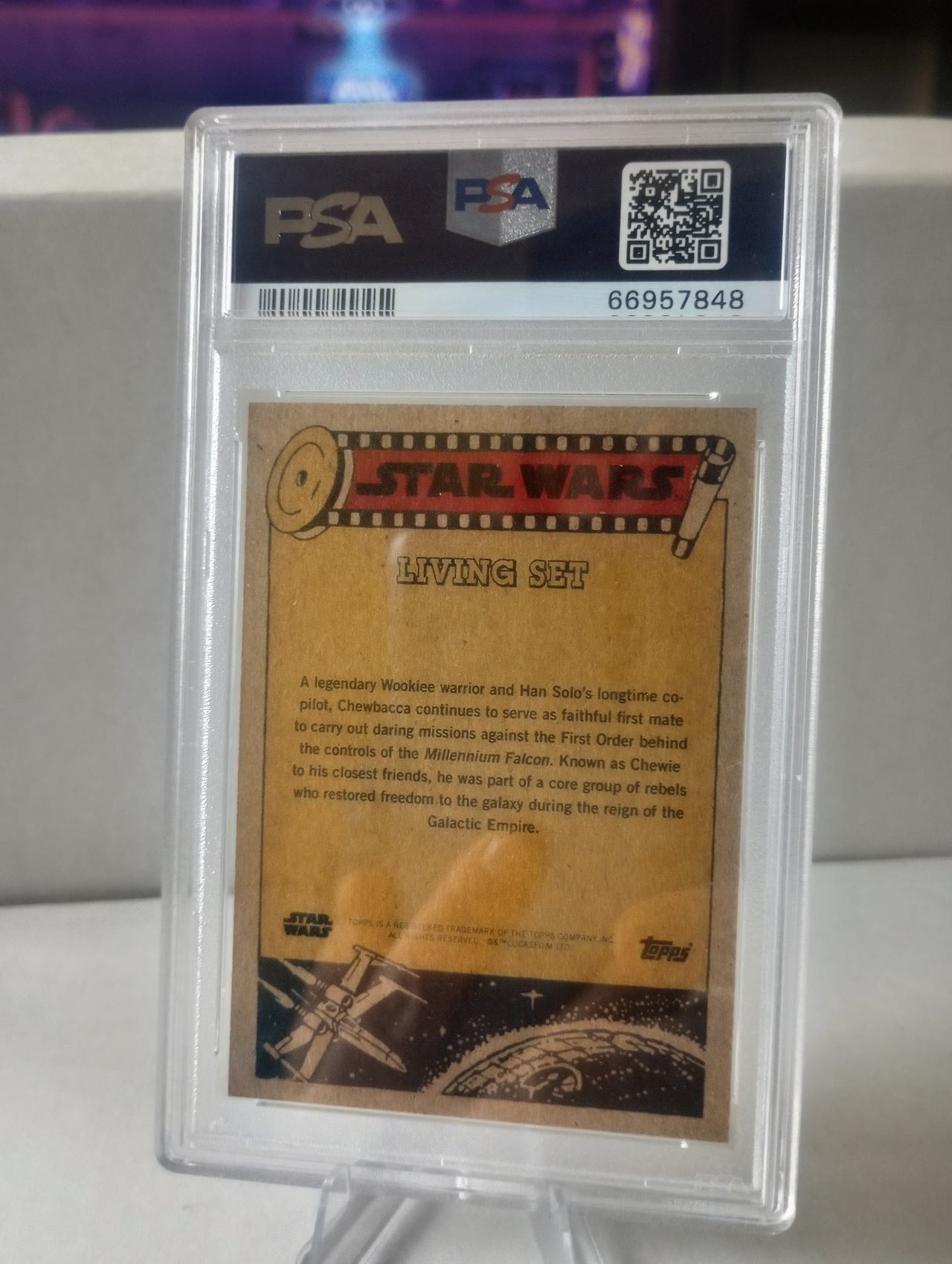 2021 Topps Star Wars Living Set Chewbacca #200 PSA 9