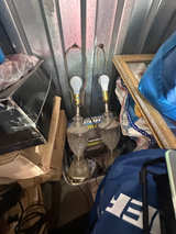 vintage cut glass table lamps - Image 1