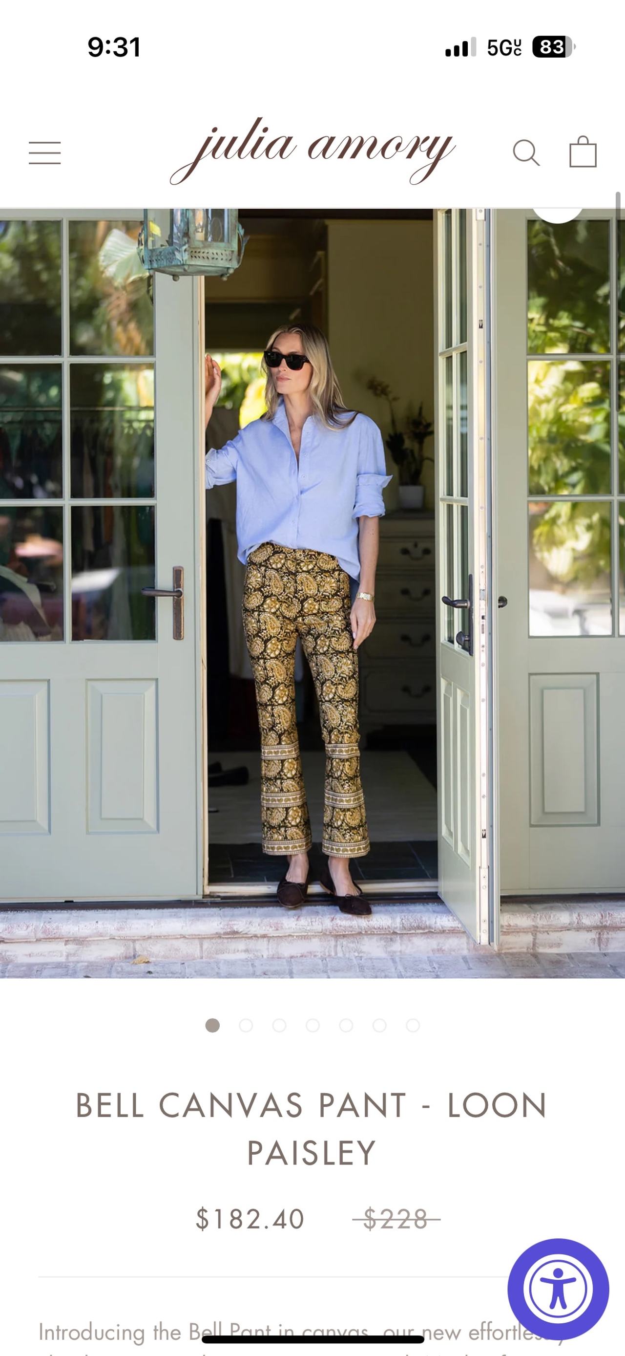 Bell Canvas Pant