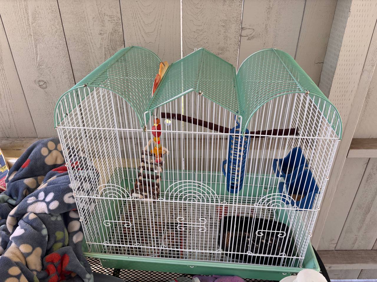 Triple Roof Bird Cage