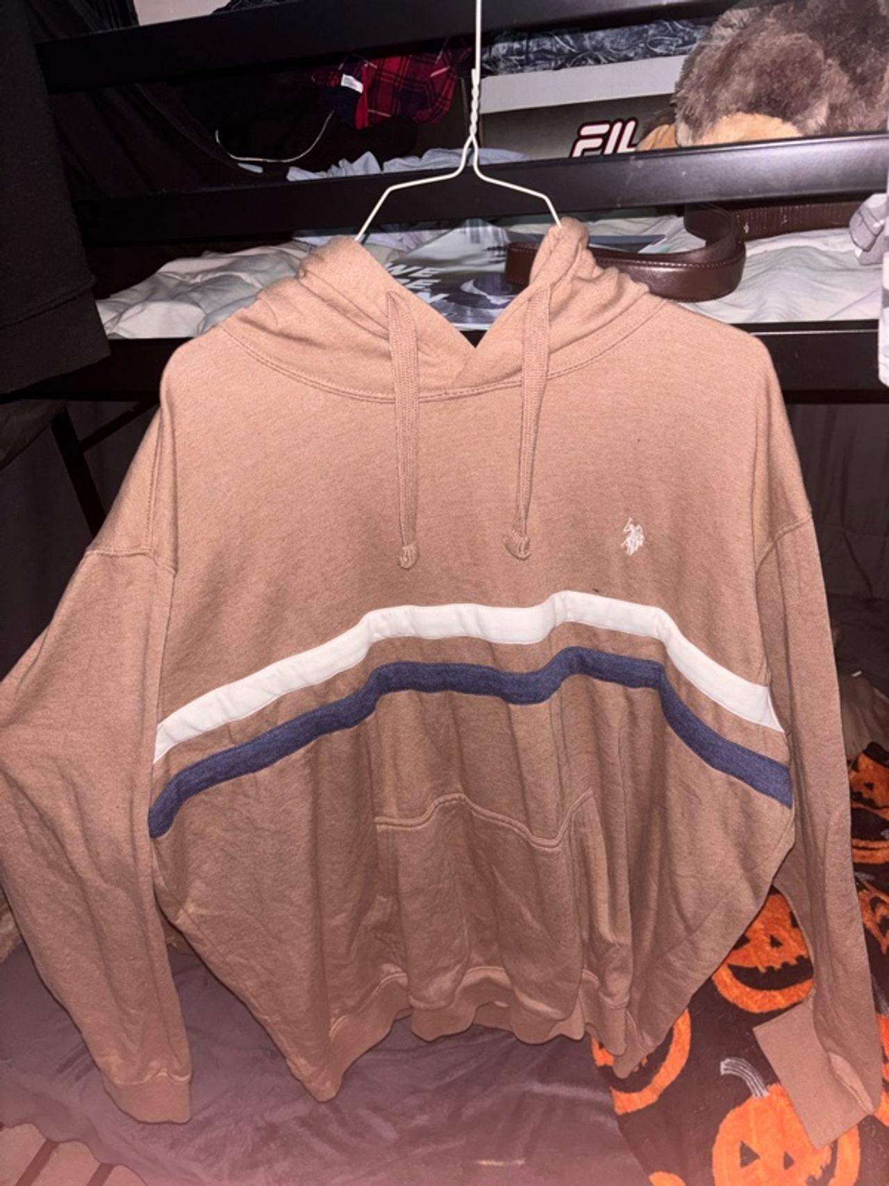 U.S. Polo Assn. Men's Colorblock Popover Hoodie