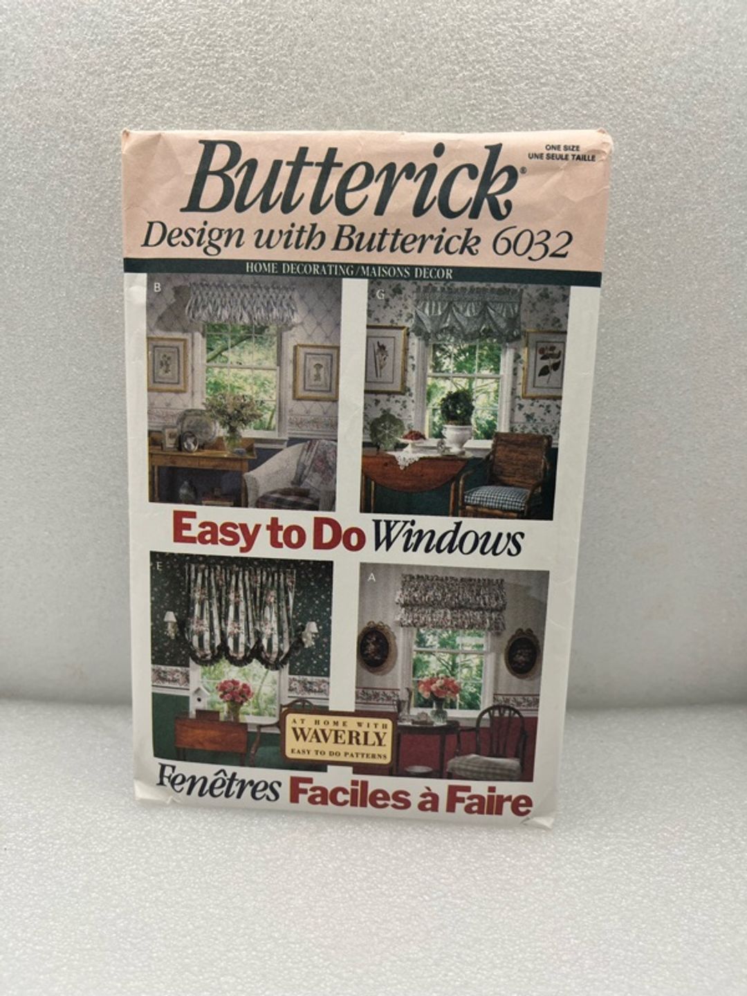 Butterick Sewing Pattern 5946 Valances & Jabot