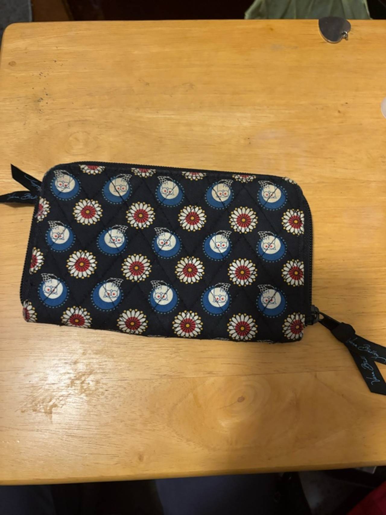 Vera Bradley Night Owl Shoulder Bag Black/Blue