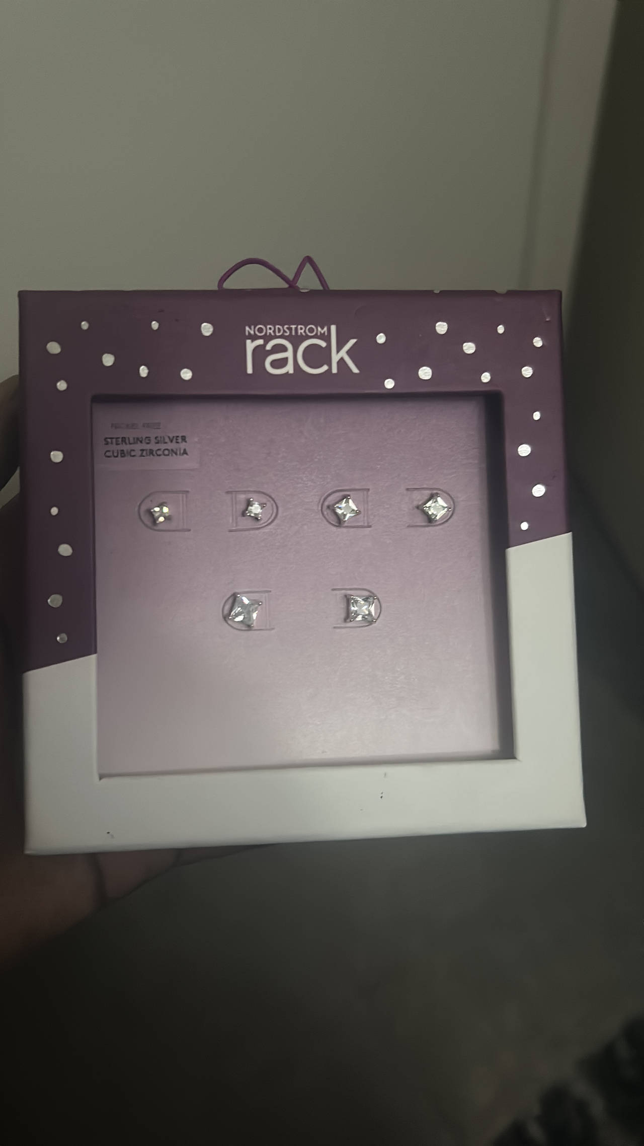 Nordstrom Rack Sterling Silver Cubic Zirconia Stud Earring Set