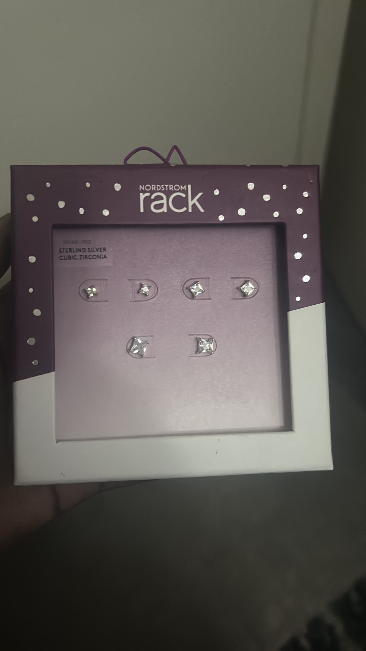 Nordstrom Rack Sterling Silver Cubic Zirconia Stud Earring Set