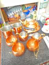 Vintage Copper Tea Kettle and Mug Set - Image 7