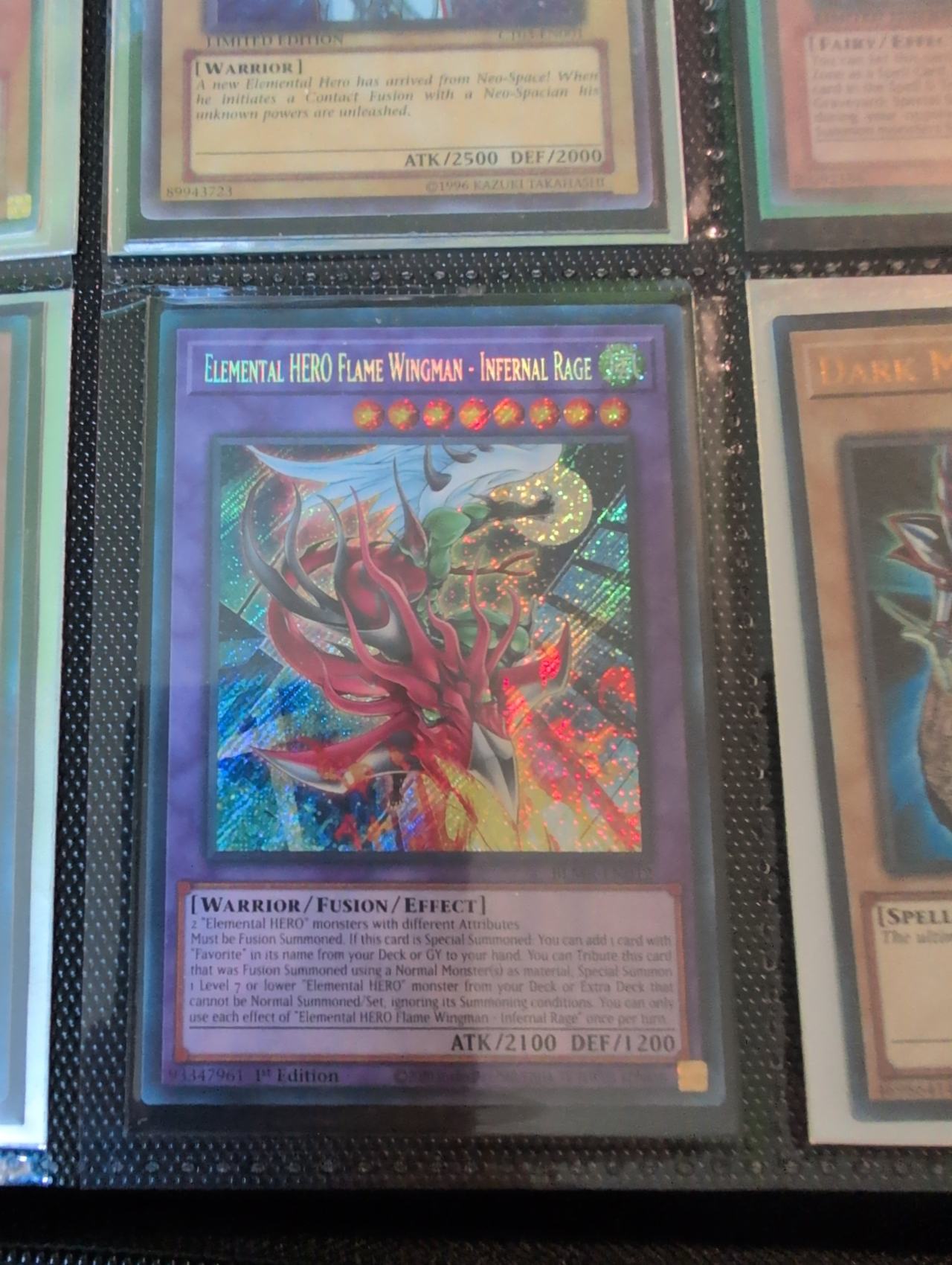 Elemental HERO Flame Wingman - Infernal Rage 1st Edition BLMR-EN012