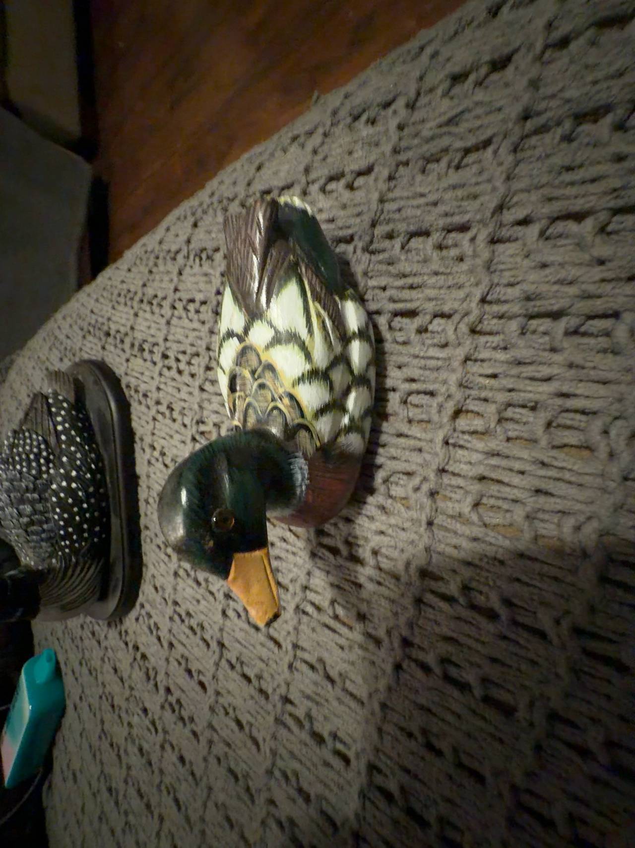 Hand Carved Wooden Mallard Duck Decoy