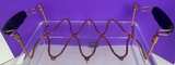 Vintage Adjustable Copper Roasting Rack with Wood Handles - Image 2