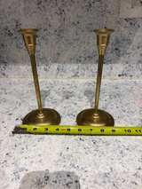Vintage Brass Taper Candle Holders Pair - Image 5