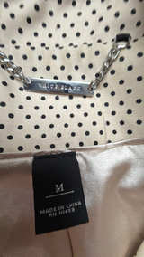 White House Black Market Polka Dot Trench Coat: Med - Image 2