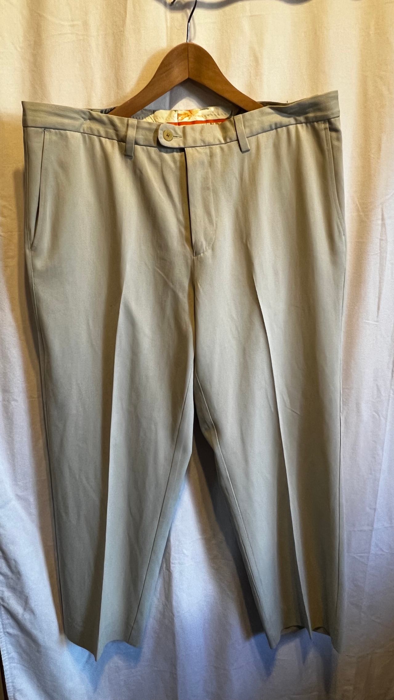 Tommy Bahama Men's Silk Pants Beige