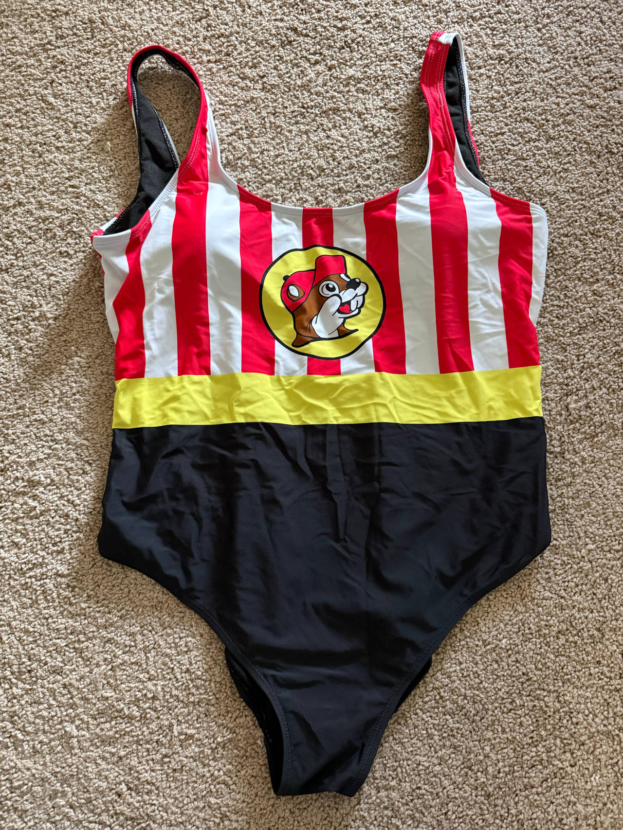 Buc-ee's Women's Striped One-Piece Swimsuit