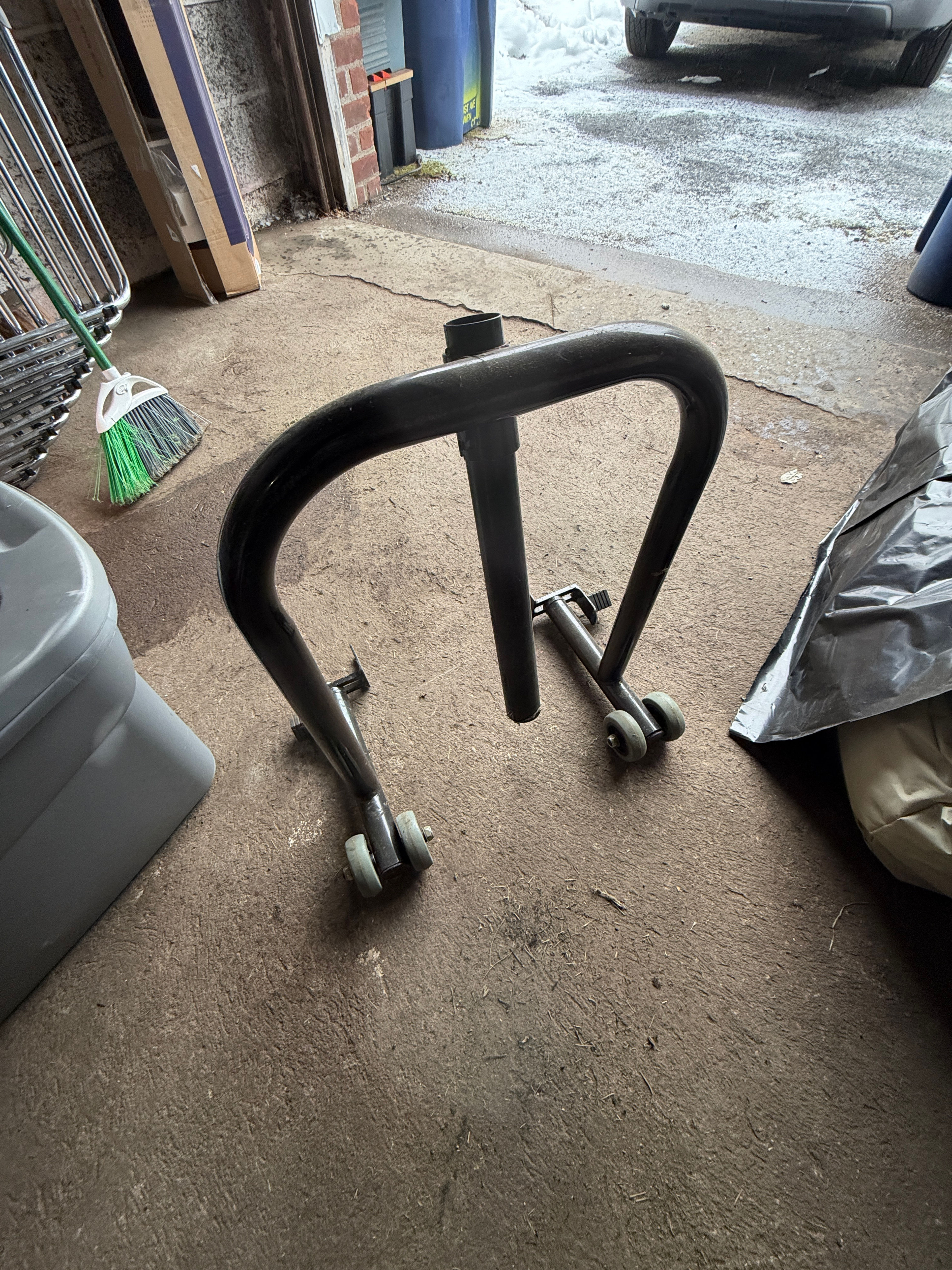 Front Head Yoke Triple Tree Motorcycle Sport Bike Black Stand Venom Lift Stands