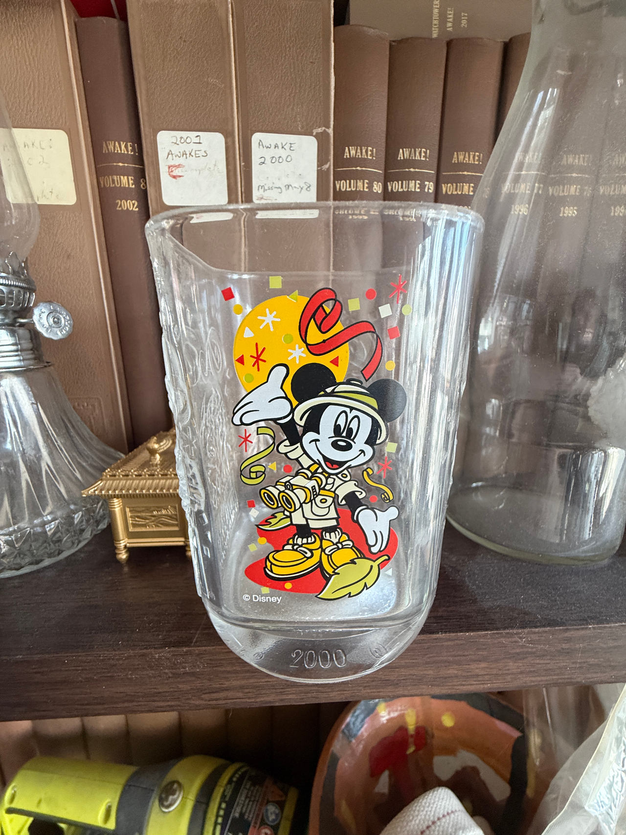 McDonald's Walt Disney World 2000 Celebration Glass Safari Mickey