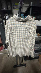Express Plaid Shirt Grey and Yellow(beige) size XLarge - Image 3