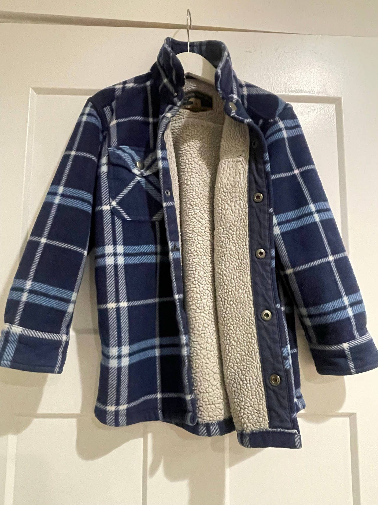 Freedom Foundry boys Sherpa Lined Flannel Shirt Jacket