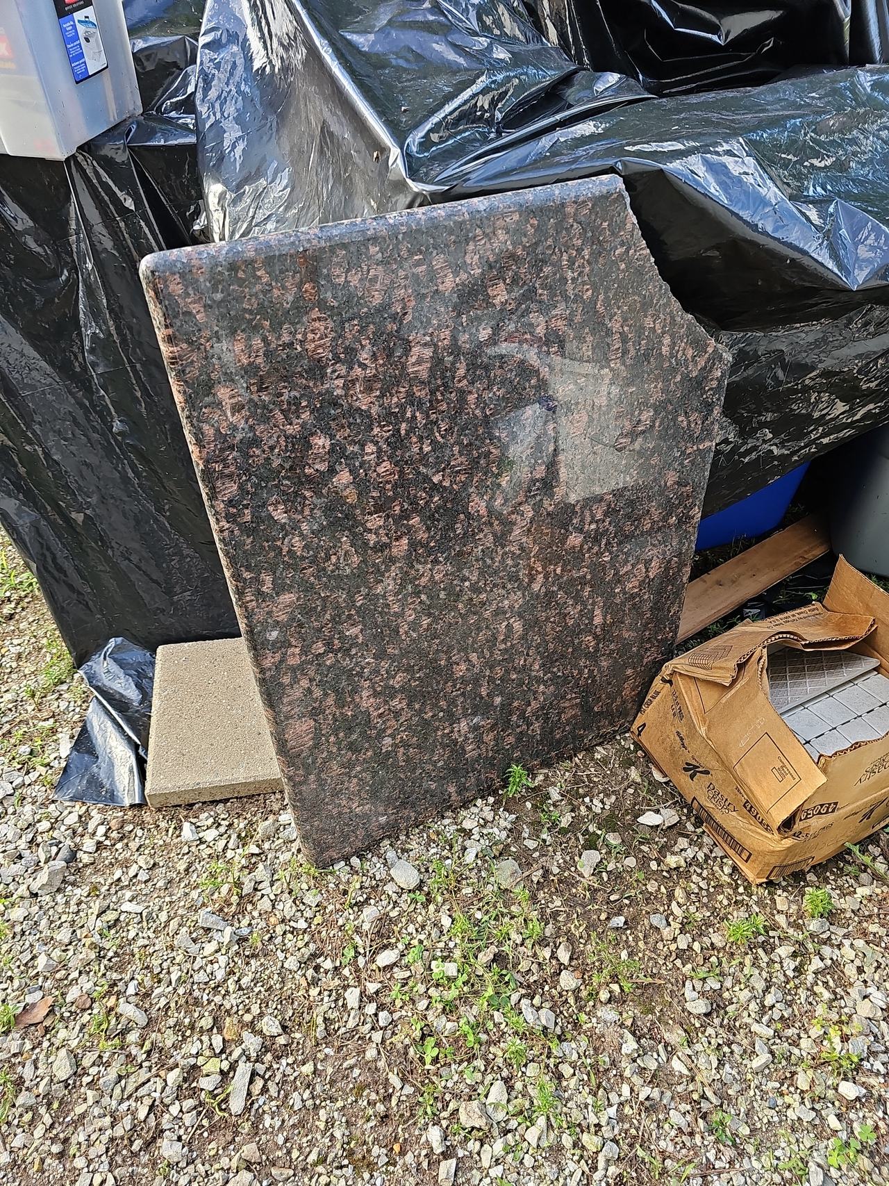 Tan Brown Granite Countertop Remnant