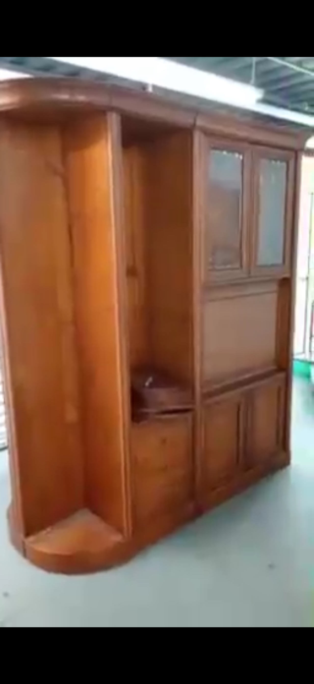 Large Wooden Entertainment Center Wall Unit