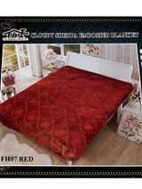 TIBET Cloudy Sherpa Embossed Blanket Queen Red - Image 3