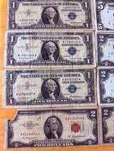Lot of Vintage $1, $2, and $5 Red and Blue Seal Notes - Image 8