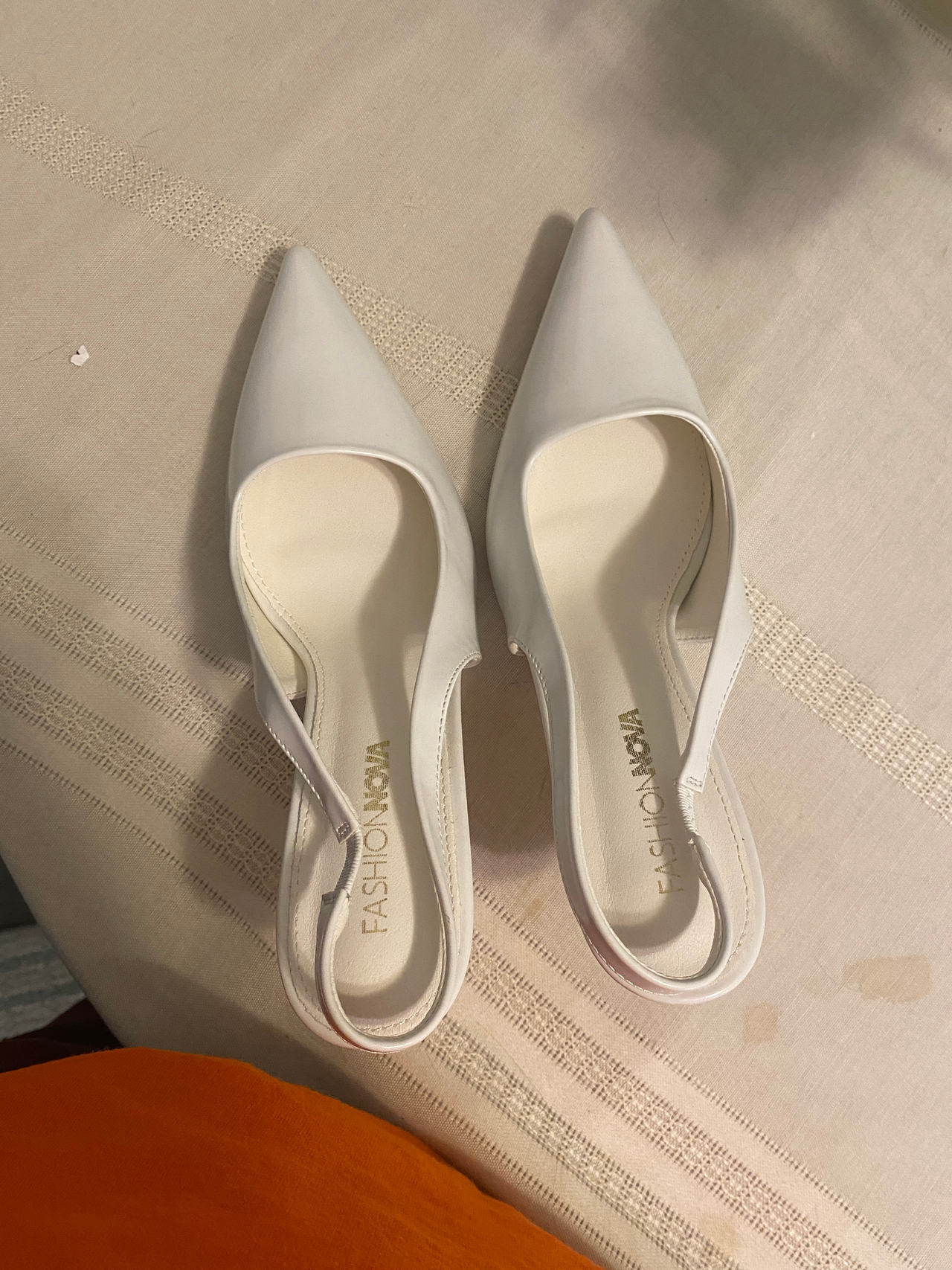 Fashion Nova Women's Pointed Toe Slingback Heels
