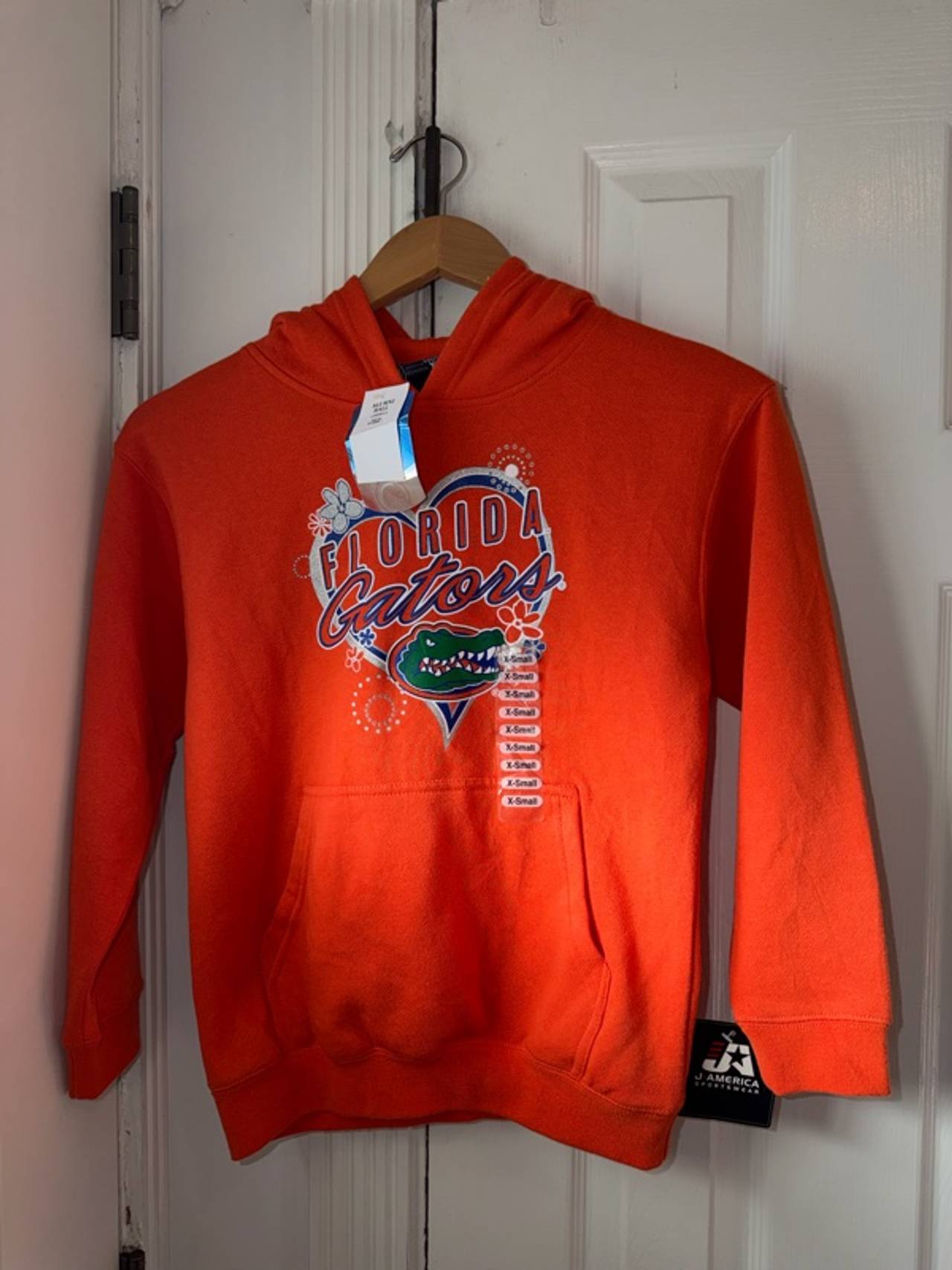 J America Florida Gators Orange Hoodie Kids X-SMALL Youth Girls Boys