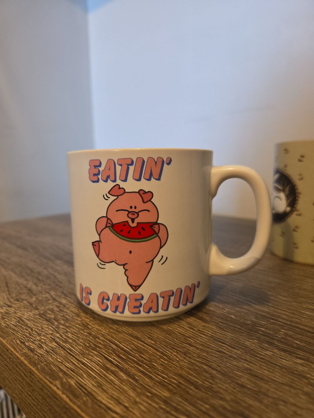 Shoebox Greetings Eatin' is Cheatin' Pig Mug