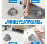zaa Bathtub Drain Hair Catcher, Premium Silicone Shower Hair Catcher, 1Pack - Image 4
