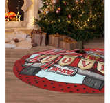 Valentine's Day Black and Red Heart Love Gnome 36 Inch Christmas Tree Skirt - Image 2