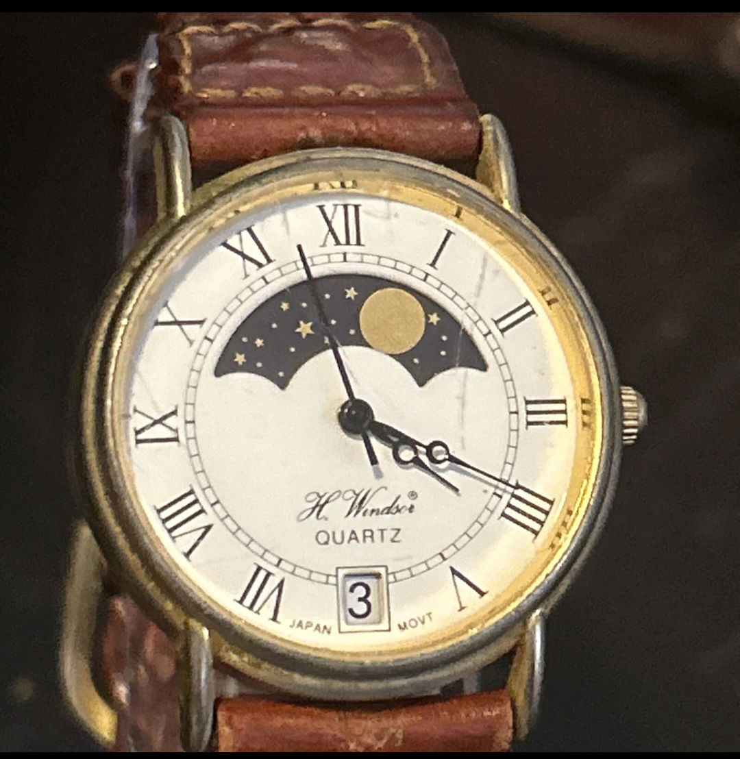H. Windsor Quartz Moonphase Watch