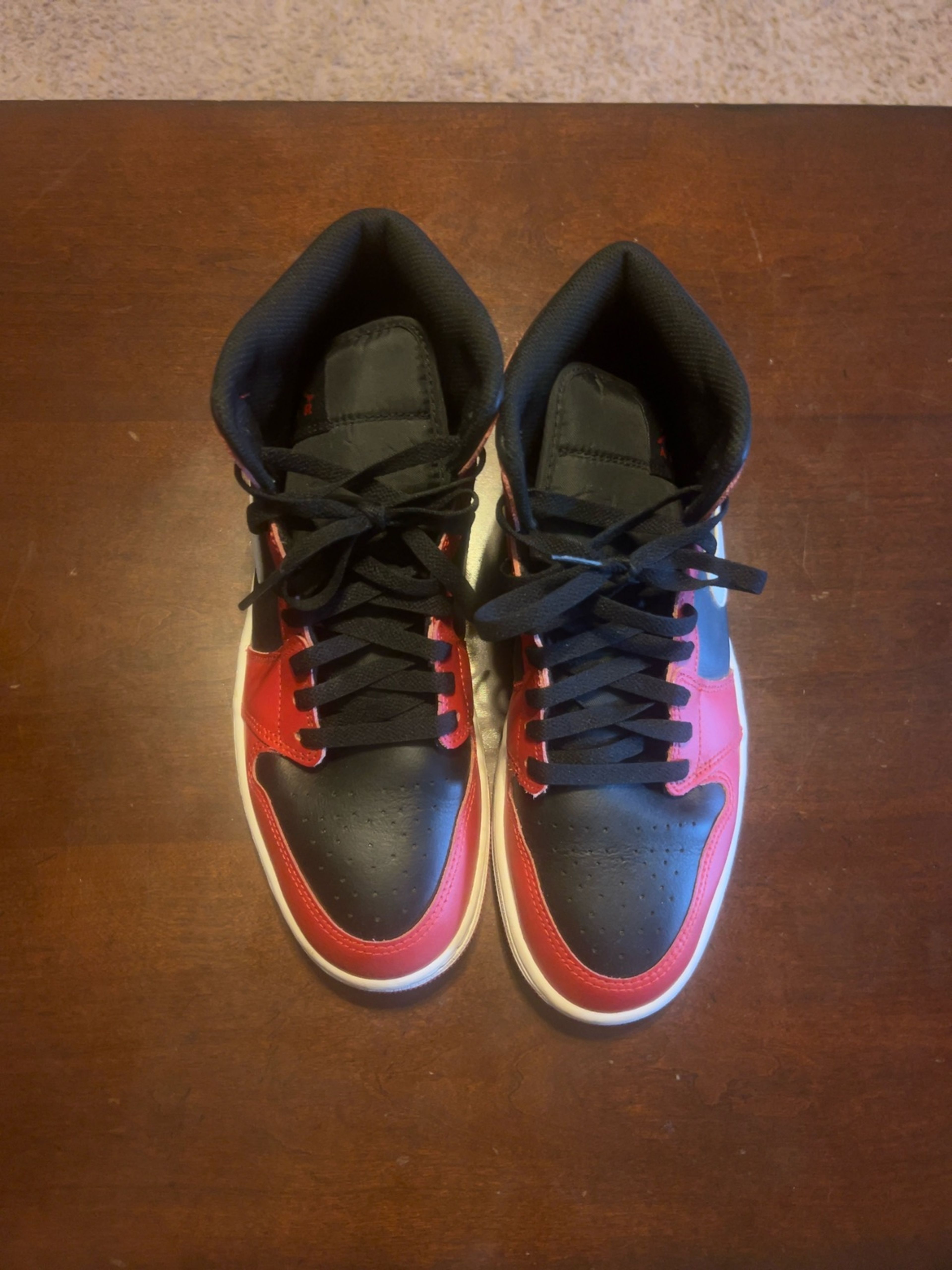 Nike Air Jordan 1 Mid Gym Red Black White