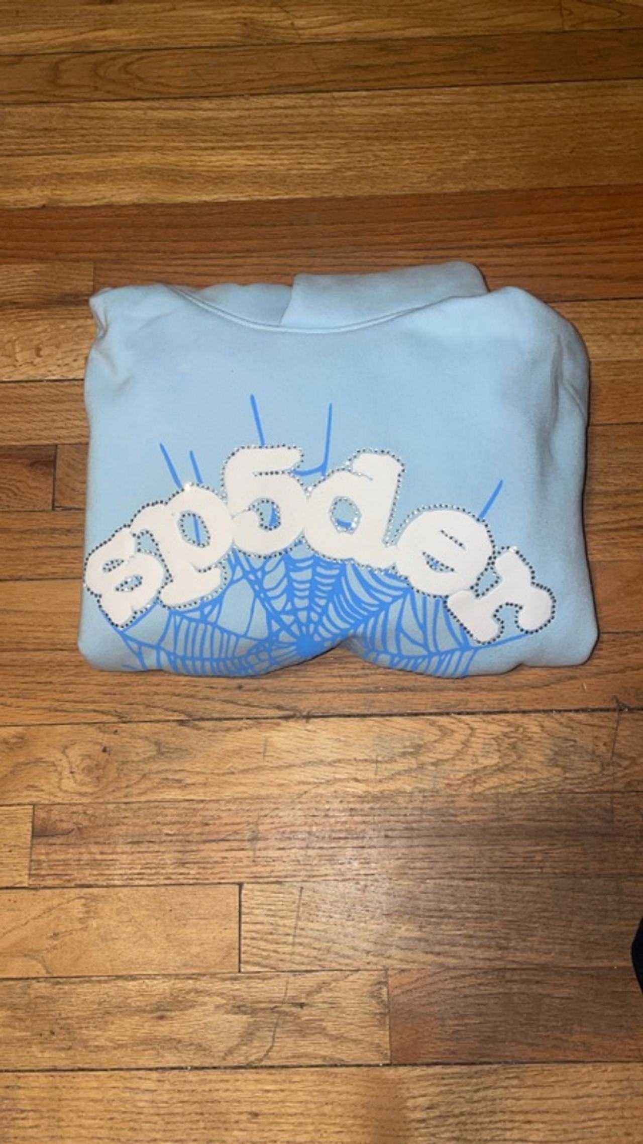 Sp5der Web Hoodie Sky Blue