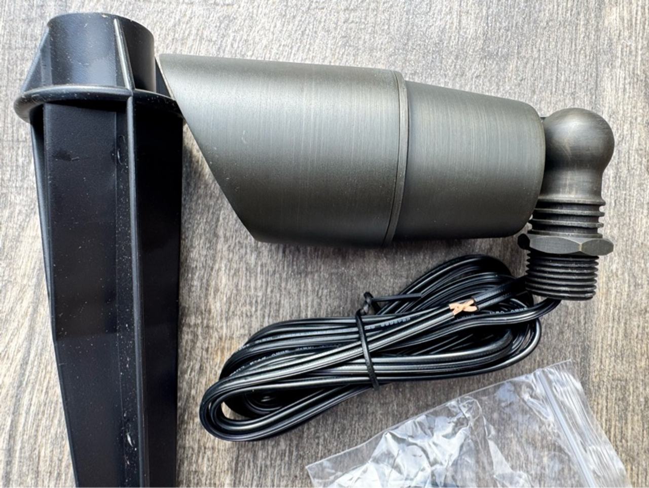 4 Brass Outdoor Landscape Spotlights - Heavy Duty, New in Box