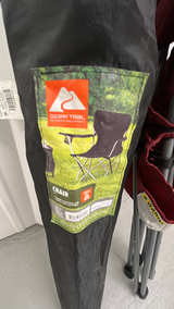 Red Folding Camping Chair with Cup Holder 2pcs - Image 2